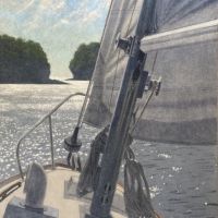 Marina, 60" x 44",  2019 .  Private collection