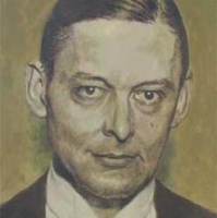 <p><span style="color:#000000;"><strong>Portrait of T.S. Eliot</strong>, 2003, acrylic on linen, 30” x 50”, Collection Don and Jennifer Bacon.</span></p>