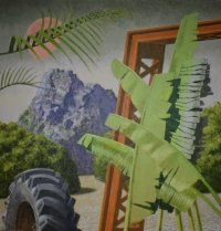Landscape in Belize, 2022, 50" x 48"