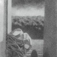 <p><strong>Study for Marine</strong>, 1975, 11” x 7”, pencil on board.</p>