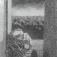 Study for  Marine, 1975, 11” x 7”, pencil on board