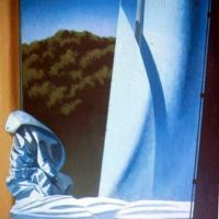 Marine, 1975, oil on cnavas,  36” x 50” (Private Collection)