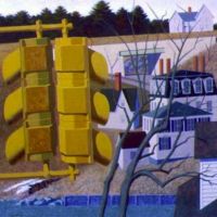 Overpass, 1978, oil on canvas, 54” x 54”