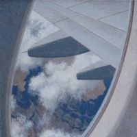 <p><strong>Plane Study</strong>, 2006, 16” x 16”, acrylic on canvas.</p>