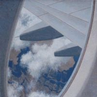 Over Grand Canyon, acrylic on canvas, 2006, 16” x 16”